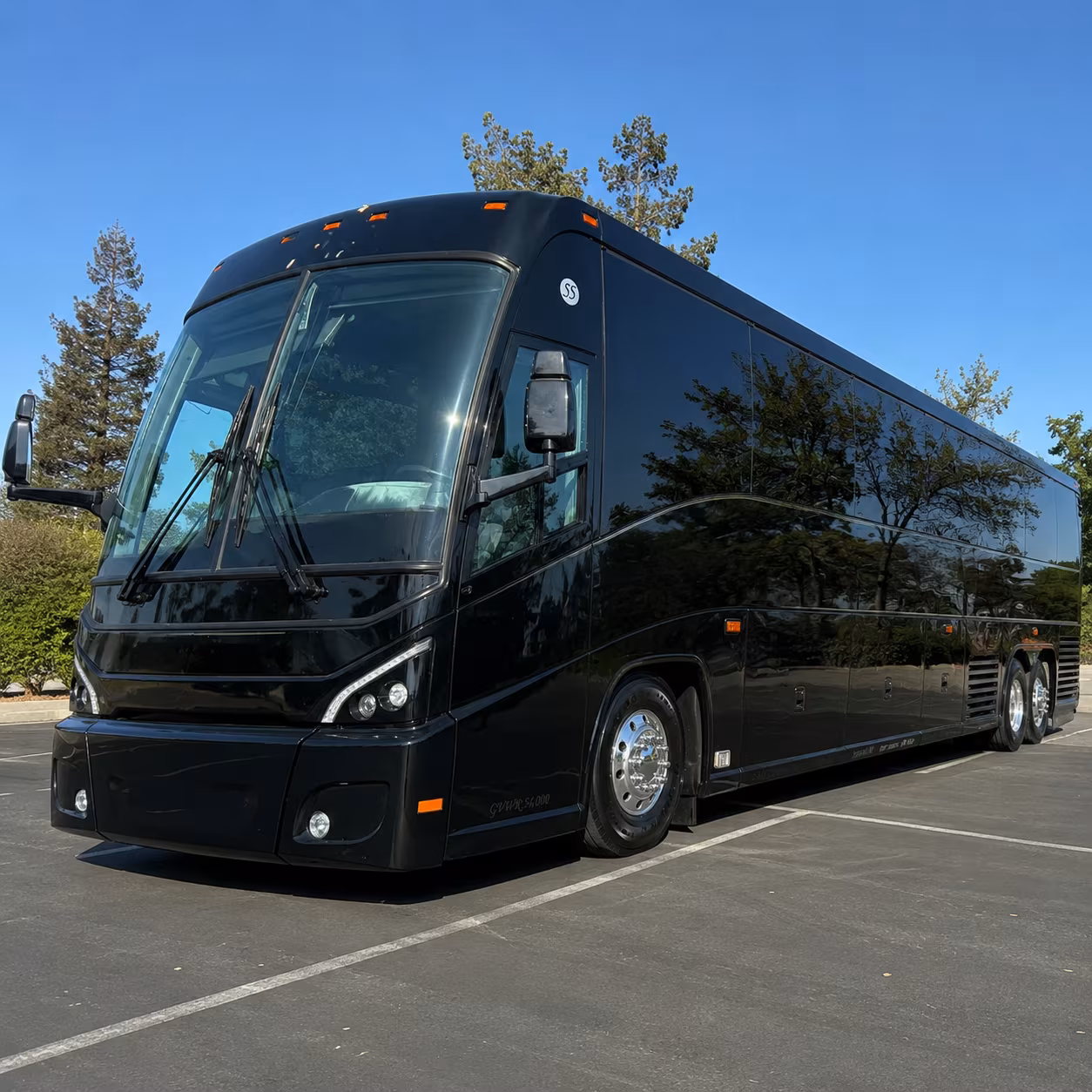 Oceanside Corporate Transportation party bus exterior