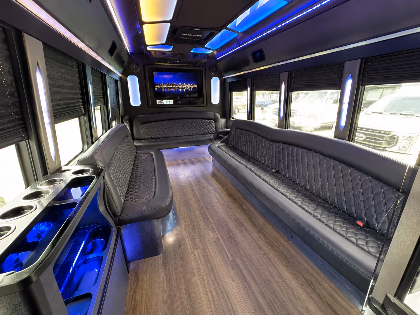 Oceanside Prom & Homecoming Transportation party bus exterior