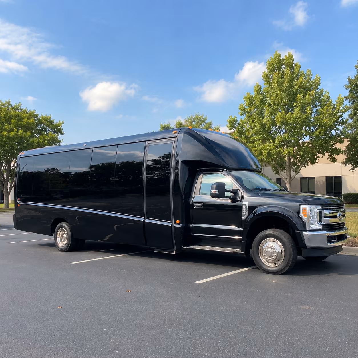 Oceanside School Event Transportation party bus exterior