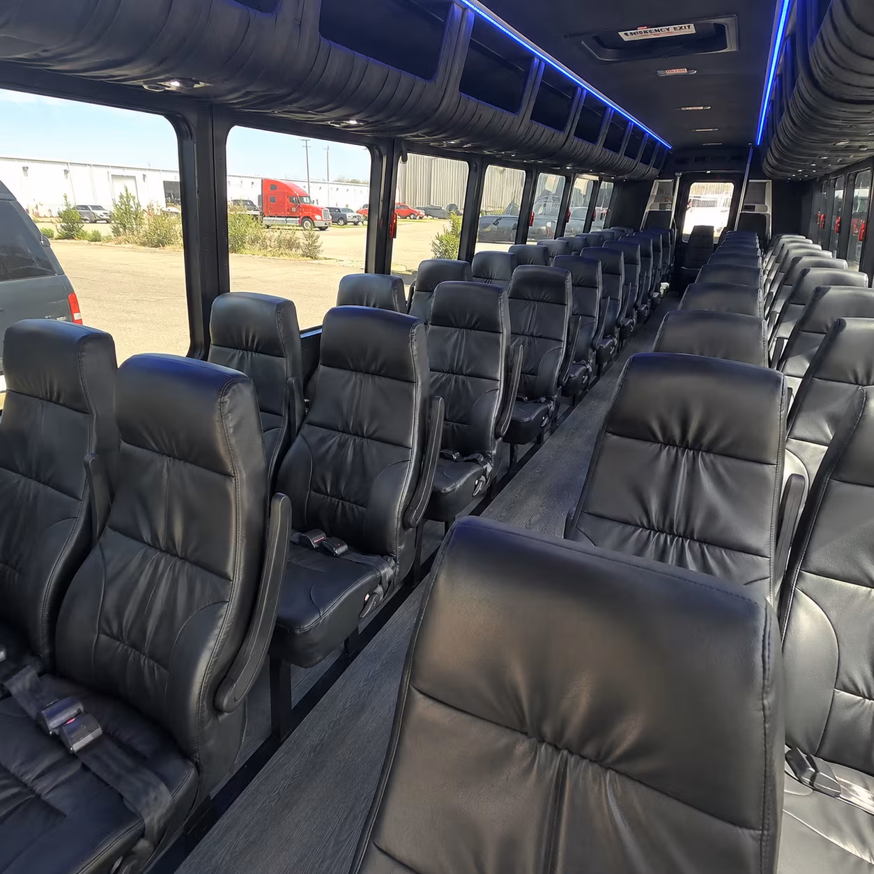 Oceanside School Event Transportation party bus exterior
