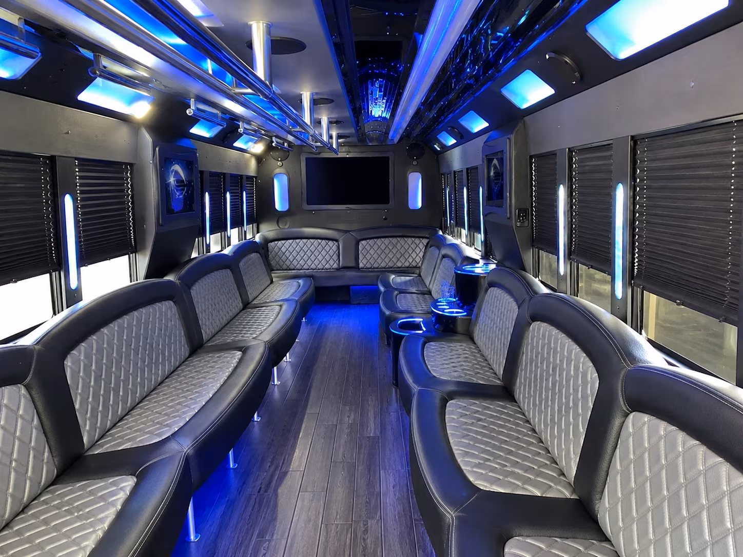 Oceanside Wedding Transportation party bus exterior