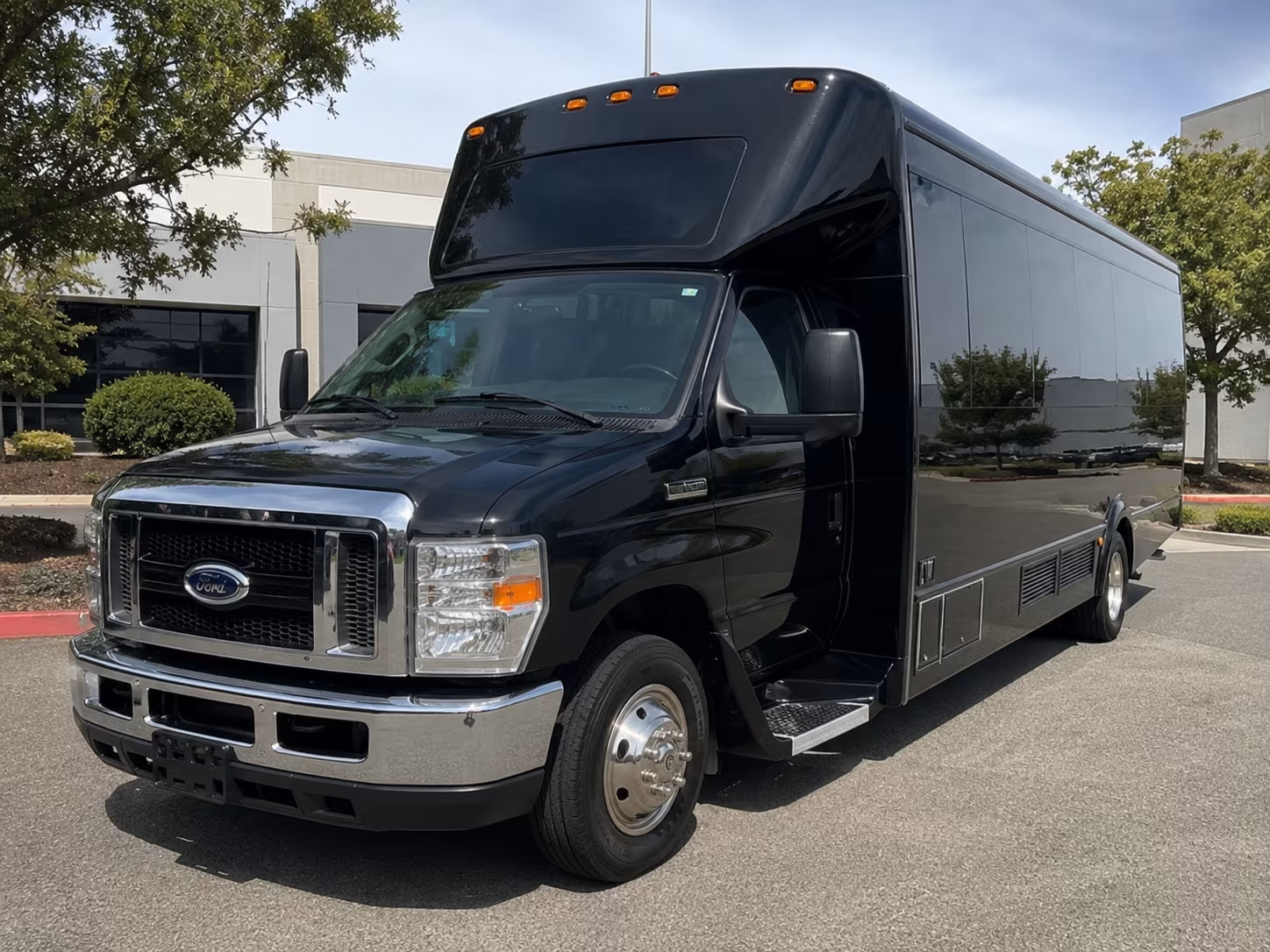 Oceanside Wedding Transportation party bus exterior